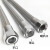 不锈钢波纹304网管6分丝口平面金属软管蒸汽管编织网软管高压管 6分X0.8米
