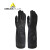 代尔塔 201510 高性能氯丁橡胶防化手套 长38cm 耐磨手套 黑色 9.5码 1副