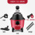 扬子大功率小型家用工业手持桶式吸尘器干湿装修家政三用吸尘机 红色标配+二合一