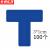 京洲实邦 车间厂房桌面四角定位贴标示贴 3*1cm蓝色T型100个/张 ZJ-4019