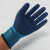一把手L318防水防滑手套劳保乳胶浸胶满全挂工地工作耐磨手套 一把手L318蓝色全挂6双