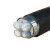 FIFAN 3+1铝电缆4芯铝电缆线YJLV22电压0.6/1KV铠装地埋线 3*70+1*35平方 一米价