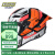 GSB摩托车头盔RC5碳纤维全盔机车赛道男女四季头盔3C认证预留耳机槽 普莱克/黑橙（玻璃钢） 2XL（59-60头围）
