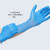 山头林村一次性PVC 复合丁腈手套防护检查食美容电子按摩乳胶耐用价HXM474 蓝色盒装100只 PVC复合丁腈材质 XL