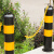 腾驰（CT）塑料黑黄链条 3米 反光警示柱隔离链 路障路锥安全防护链 3米黄黑