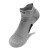 TFO 户外袜 男款短筒休闲运动袜舒适透气耐磨跑步袜徒步登山袜子 灰色 均码