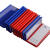 法国品质磁吸式货架标识牌 仓库货架标识牌强磁性标签牌物料卡套 50个蓝色4*102个磁