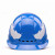 埠帝海华A3安全帽工地国标透气工地头盔电力工程安全帽安全生产工作帽 A3白下巴托帽带