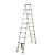 加厚升降铝合金人字梯子家用便携竹节伸缩梯多功能工程折叠阁楼梯 10厘米钩子(不含梯子 到手60元