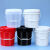 水桶盖子单卖塑料桶机油涂料油墨油漆桶盖胶桶圆形盖25/20L升公斤 20L平盖白色