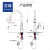 宫碟日式白色厨房水槽龙头菜盆抽拉旋转龙头 GT-1182/电镀银