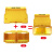 双岸 工业安全黄色带盖挂锁板 便携式通用透明防护工作站锁具管理箱 LS01 一个价