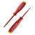 原装PB电工绝缘螺丝刀高硬度高压十字一字加长螺丝批起子工具 红色PB 58190.3-150十字起子