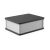 铝合金外壳防水仪器接线盒铝盒光纤分线盒铝型材盒子定制130-100 B款13010040墨玉黑深灰塑盖