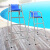 奈运 游泳池救生椅子救生员座椅1.2m304不锈钢  瞭望台观察台高脚休息椅高危证安全设备应急救援