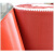 山头林村防火布级硅胶布硅钛合金消防软连接帆布硅钛布加厚阻燃耐高温 红色单面硅胶布米宽0.6mm厚*