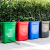 垃圾桶塑料带盖室外垃圾箱大容量商用户外厨房办公室工业加厚 20升红色有盖