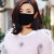 迦塔（jiata）2个装黑色口罩男女夏季薄款潮款个性时尚韩版防尘防风防晒纯棉 KZ-纯黑+纯白（2个装）