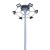 中盏 GS158200L led电动升降高杆灯大型足球场广场灯篮球场灯港口车站停车场码头体育场高度15米+8个200WLED灯具