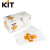 凯壹特（KIT Safety）111 三层一次性无纺布口罩KN95防尘颗粒物防pm2.5雾霾（白色50只 独立装）