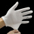 白色棉手套加厚劳保作业手套盘珠文玩礼仪棉手套白手套 薄款L(手较大适用)
