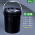 加厚塑料桶带盖20/25L涂料桶油漆桶空桶15KG升公斤密封水桶奔新农 25L黑色-易开盖款(带油嘴)