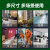 天枢平口式大号黑色塑料加大加厚垃圾袋物业100L垃圾桶适配100x110cm50只加厚款
