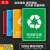 可回收不可回收标示贴纸提示牌垃圾桶分类标识其它有害厨余干湿干 LJ01 15x20cm