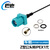 巴也 IPEX1代转Fakra-Z型公头连接器线 Gps/4G/Wifi天线超细RG1.13射频转接线0.1米 BY-1PFKZJ1