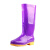 回力 雨鞋813女士款防滑牛筋底彩色水鞋 813-高筒紫色 36码 