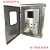 定制304不锈钢配电箱室外双门仪表箱双层门防水箱控制柜500 400 600*500*250