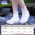 厚创 加厚男女雨鞋套 防水防滑耐磨外穿TPE注塑雨鞋套 白色 XL（40-42）运动鞋建议拍大一码 