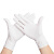 曼睩（manlu）MQ005白色100只 餐饮清洁丁晴手套加厚耐用乳胶丁晴检查手套MLD-01