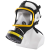 防农药面具面罩化工喷漆防护面罩隔离农药防毒全面具 N95面具 面具+4号小铁罐