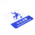 谋福（CNMF）亚克力标志门贴 店铺玻璃门指示标识牌 温馨提示拍 （蓝白色 小心台阶）8996