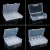 分格小收纳盒储物盒子配件桌面零件盒迷你样品盒长方形塑料盒透明ONEVAN EKB-212-1