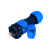 尚江XL17 工业航空插头连接器 10-12A 户外电缆防水IP68公母头套装插座 XL17-5芯10A（面板式） 