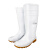 朗莱斯特 工业白色食品雨靴成人 PVC耐磨防水鞋劳保胶鞋高筒雨鞋  白色 36 