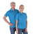 斯卡地尔（Scotoria）半袖POLO衫工作服 夏季半袖 舒适高棉T恤 湖蓝色T0J621B 1件2XL码