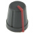 RS Pro欧时 黑色 电位计旋钮, 带红色指示灯, 6.4mm轴, 13mm直径旋钮