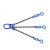 品尔优/PPU 三腿100级链条成套索具（旋转安全钩）UCG3-08  0~45° 载荷5.3t 蓝色 UCG3-08-8.5m 30 