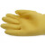 南洋手套加厚加长天骄牛筋乳胶防水橡胶劳保防护厨房家务卫生手套 45cm米色 10双 L大码