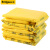 企桥 黄色医疗废物包装袋诊所医院平口式垃圾袋一次性大号加厚 平口80*90 2.5丝 50只/包