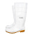 朗莱斯特 工业白色食品雨靴成人 PVC耐磨防水鞋劳保胶鞋高筒雨鞋  白色 40 