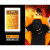 橙色硅胶灭火毯消防认证玻璃纤维国标防火毯布厨房消防器材 夜光橙色硅胶1米常用型欧盟CE认