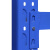 惠象 货架仓储仓库展示架储物架 蓝色轻型主架 120*50*200*4层（1块层板）
