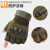 谋福（CNMF）半指手套 户外登山 运动骑行 训练防护战术手套(驼色 XL )