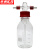 京洲实邦 螺口洗气瓶 实验室密封缓冲气体安全瓶 500ml红盖整套ZJ-1350