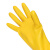 普舍（PUTSCHE）加厚牛筋洗碗手套 工业清洁橡胶劳保手套 5双L号