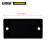 安赛瑞 长方形空白塑料吊牌（100个装）25.4×50.8mm 黑色 14837